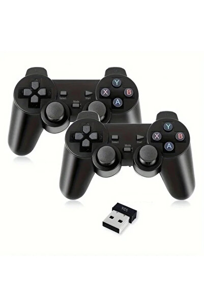 Choice1 2PCS 2.4GHz Wireless Game Controllers - No Lag USB Gamepads with Dual...