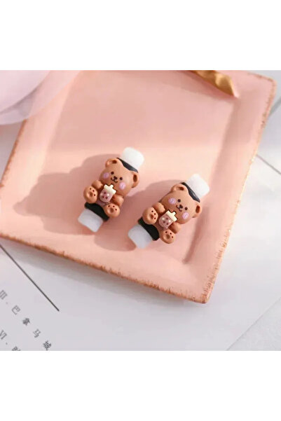 Choice coffee bear 1/2/10pairs Cartoon Animal Cable Protector Usb Line Earpho...
