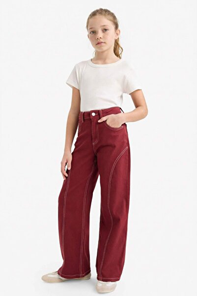 DeFacto Girl's Wide Leg Wide Leg Gabardine Trousers G6902A826Sm