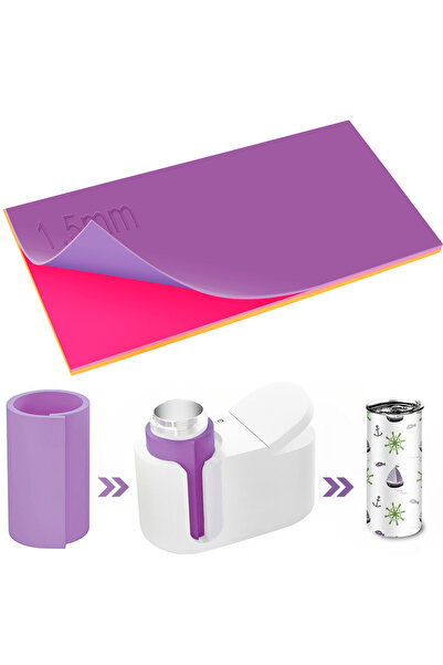 Choice other Orange red purple 3Pcs Sublimation Tumbler Wrap in 3 Thickness R...