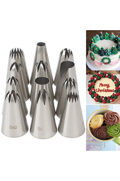 Choice ZhongHao-12 12pcs Piping Nozzles, Stainless Steel Icing Nozzles, Cream...