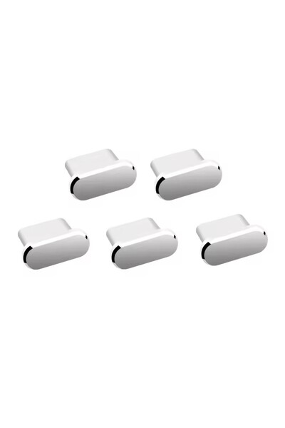 Choice Silver B-5PCS 1-5Pcs Metal USB Type C Dust Plug for iPhone 17 Pro Max ...