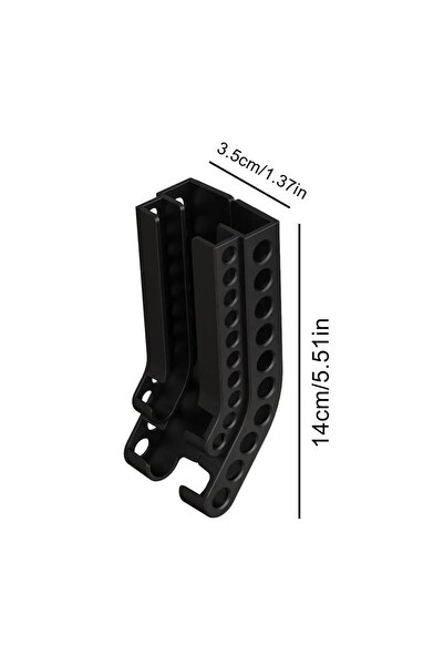 Choice black Wall-Mounted Battery Organizer – AA & AAA Battery Storage Dispen...