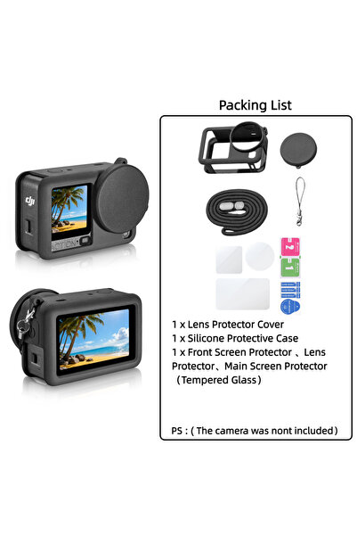 Choice Green color For Dji Osmo Action 6 Camera Accessory Kit Lens Guard/Sili...