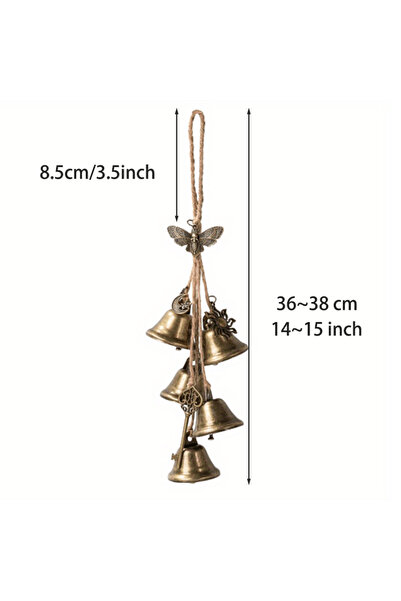 Choice 1 pcs Bee Vintage Witch Bells for Doorknob Handmade Door Protection Br...