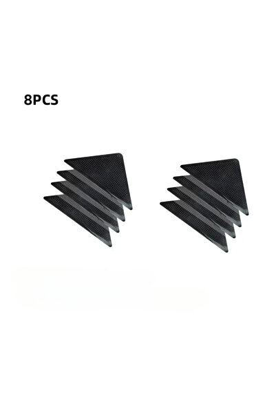 Choice 8pcs 4/8 Triangular Anti-Slip Floor/Carpet Corner Pads, Washable, Reus...