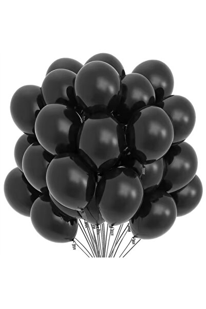 Choice 10inch 20pcs Black 5/10/12 Inch Black & White Round Latex Balloons - P...