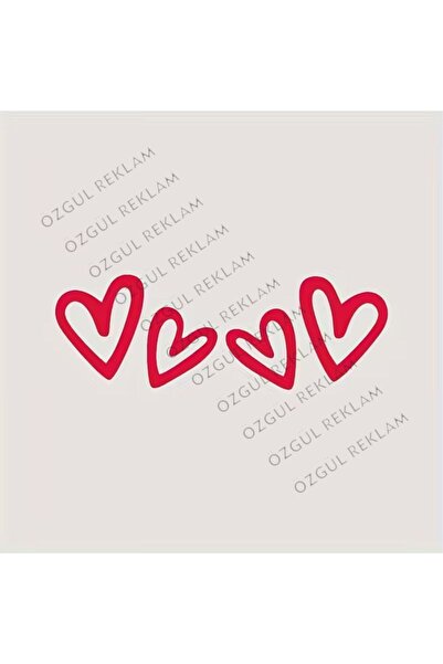 ÖZGÜL REKLAM Kalp sticker Araba sticker / Motor Sticker / Laptop Sticker