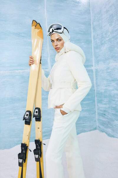 DeFacto Water Repellent S Slim Fit Slim Fit Belted K Hooded Softshell Ski Jac...