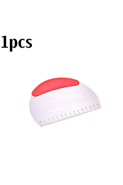 Choice 1PCS Red Stainless Steel Pastry Cutter Dough Scraper Pizza Chopper wit...