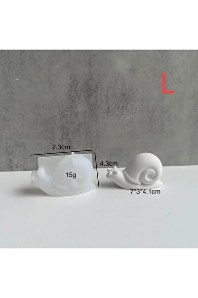 Choice1 L NEW Crystal Epoxy Resin Mold Cute Snail Animal Silicone Casting Mol...