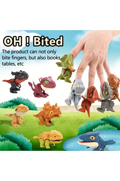 Choice 5 قطع أو 5/10 قطع من دمى الديناصورات المرحة للأصابع، هدية مثالية لحفلا...