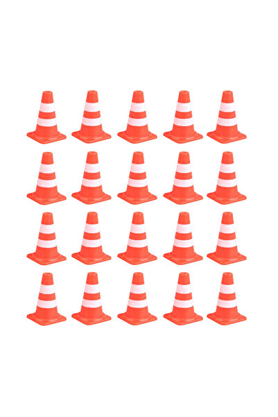 Choice 20pcs orange red 20pcs Mini Traffic Cones Miniature Traffic Cones Mini...