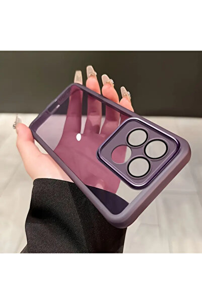 Choice جراب هاتف شفاف ناعم باللون البنفسجي من إيدج 60 فيوجن، متوافق مع إيدج 4...