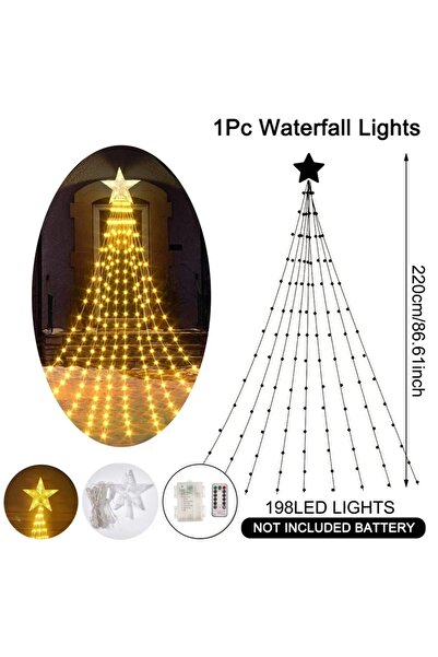 Choice Warm-battery Pentagram Waterproof String Light Christmas Decorations 2...