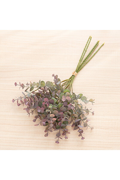 Choice Gray Purple Eucalyptus Artificial Plant Plastic Home Wedding Outdoor D...