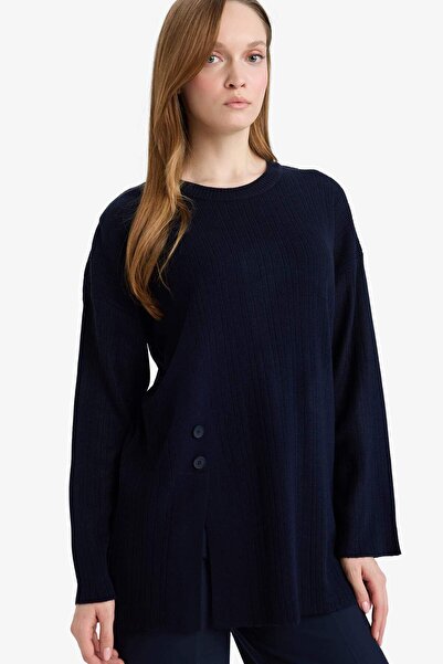 DeFacto Loose Fit Crew Neck Knitwear Sweater Tunic G7241Ax25Cw