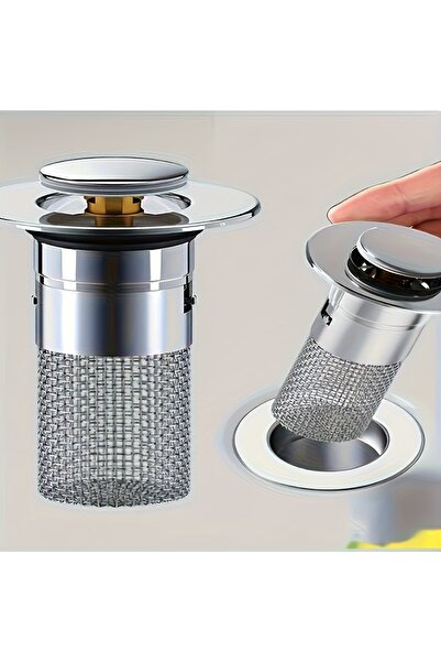 Choice قطعة واحدة من سدادة تصريف حوض قابلة للسحب مع شبكة من الفولاذ المقاوم ل...