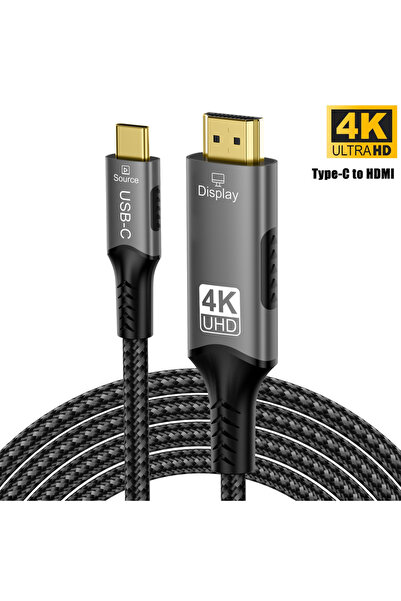 Choice1 Black-200CM USB-C to HDMI Cable 4K@60Hz HD Video Conversion Cable Sam...