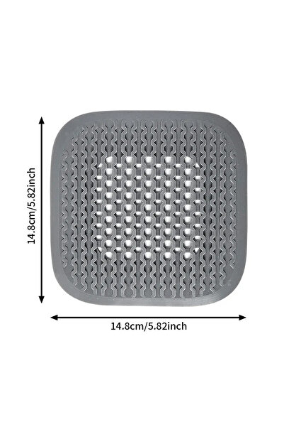 Choice فلتر سيليكون رمادي اللون - قطعة واحدة - مانع لتسرب الشعر - مناسب لحوض ...