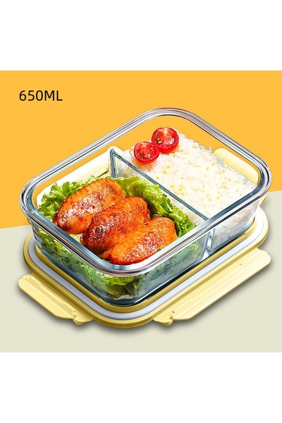 Choice علبة غداء زجاجية سعة 650 مل، حاويات تخزين طعام زجاجية مع أغطية، حاويات...