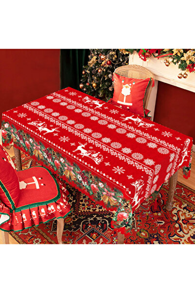 Choice Round (180)Cm S557 1 Piece of Christmas Round and Rectangular Tableclo...