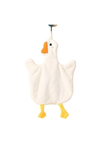 Choice منشفة يد بيضاء واحدة، منشفة معلقة لطيفة على شكل بطة، مناسبة للمطبخ وال...