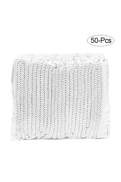 Choice White Pack of 50， 21-inch Disposable Non-woven Fabric Shower Cap Dustp...