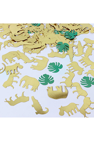 Choice 100 قطعة من قصاصات الورق الملونة بتصميم حيوانات الغابة والسفاري، مثالي...