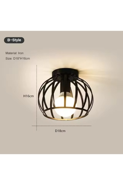 Choice No Bulb vintage industrial E27 ceiling lamp to enhance your living spa...