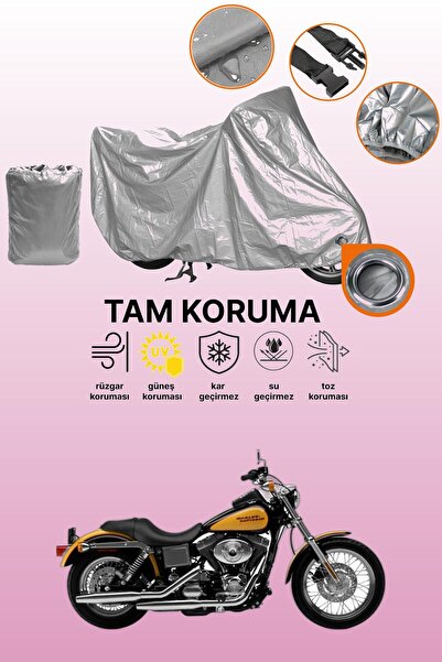 dokaca غطاء دراجة نارية رمادي اللون من هارلي-ديفيدسون داينا لو رايدر FXDLI، غ...