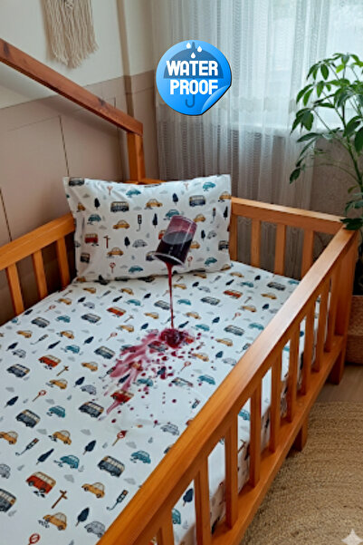 OGUZ ATA CONCEPT %100 Pamuk Sıvı Geçirmez Lastikli Çarşaf Yatak Koruyucu Alez