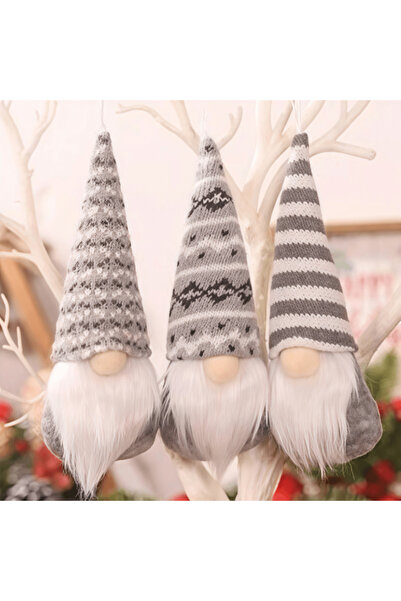 Choice L GRAY-3pcs 3pcs Festive Christmas Gnome Table Centerpieces - Perfect ...