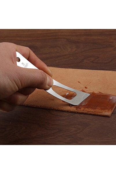 Choice Silver Hot sale Stainless Steel Leathercraft Gumming Glue Tool DIY Han...