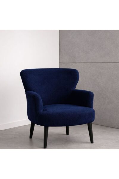 WATERYBROOK Welsoft Berjer Tekli Koltuk – Demonte Siyah Ahşap Ayak – 12 Renk ...