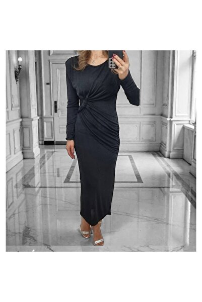 MAXORA SHOP Stretchy lurex dress with shiny effect