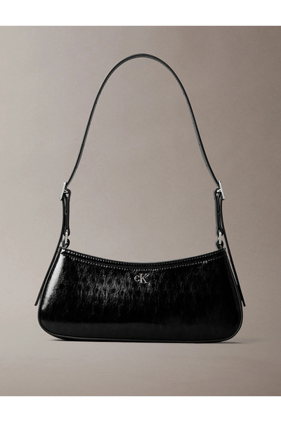 Calvin Klein CK Metalik Küçük Omuz Kadın Siyah Çapraz Çanta LV04F3304G-UB1