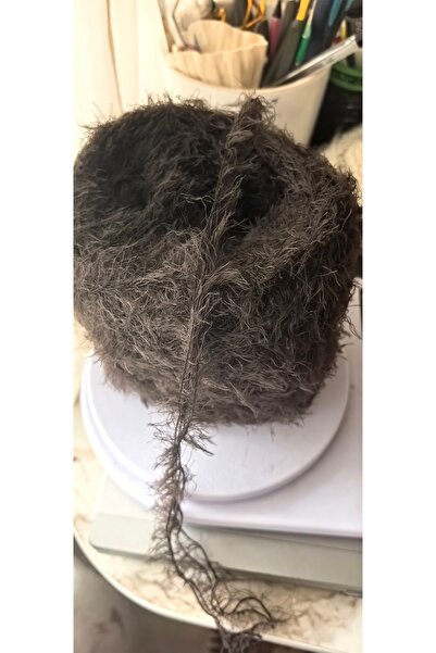 bymila خيط حياكة يدوي بني داكن 516 جرام