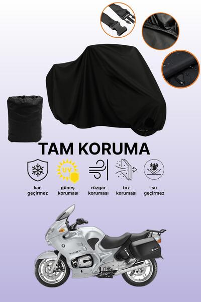 dokaca حقيبة خلفية سوداء وقفل غير متوافقة مع BMW R 1150 RT متوافقة مع قماش ال...