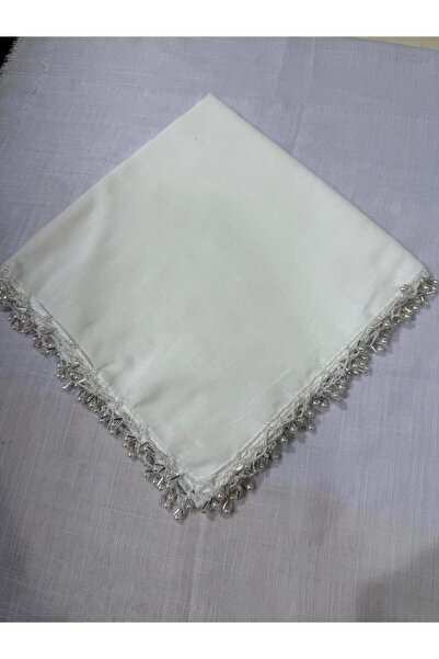 Valdora وشاح مطرز يدويًا باللؤلؤ من VD مقاس 100×100 سم