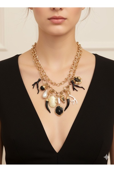 JOIE LUXURY Minelli Figure Detailed Necklace