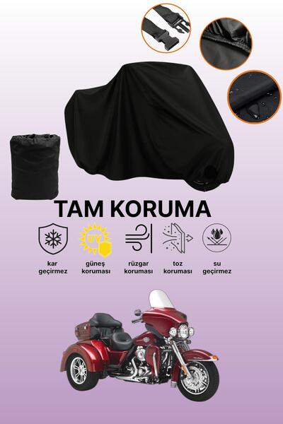 dokaca حقيبة خلفية سوداء وقفل غير متوافقة مع دراجة هارلي ديفيدسون تراي جلايد ...