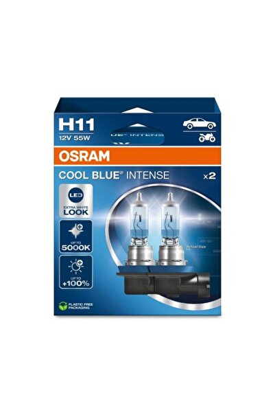 ams-OSRAM Set 2 Becuri 12V H11 55 W Cool Blue Intense Nextgen Osram