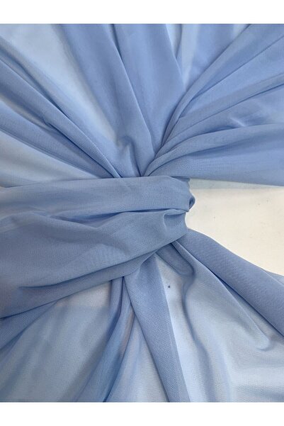 Yiğit Kumaş Stretch Fabric Tulle Fabric - Baby Blue Color
