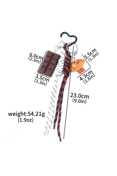 Choice BG00035-04 All Seasons Brown Cute Alkaline Bread Korean Version INS Ba...