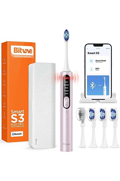 Bitvae فرشاة أسنان كهربائية BV S3 للبالغين، فرشاة أسنان سونيك باور مع مستشعر ...