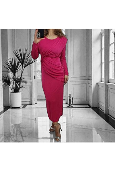 GLAMSI Women's dress made of elastic lurex, feminine cut