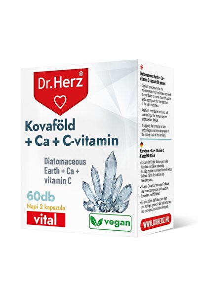 Dr Herz Capsule cu pamant de diatomee, calciu si vitamina C 60 buc