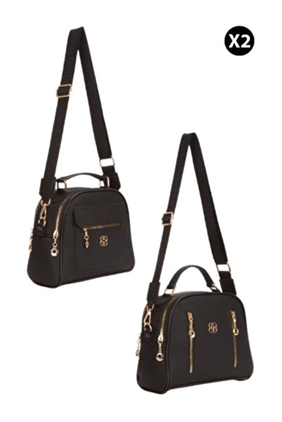 Newish Polo Black Vegan Leather Women's Bag – Shoulder & Hand-Carry Shoulder ...