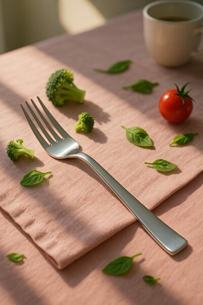 birpa "evimizin vazgeçilmezleri" Sade 6'lı Yemek Çatalı